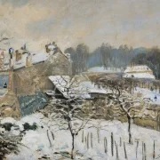 Alfred Sisley - Sne i Louveciennes 1876 | Indrammet giclée-kunsttryk