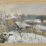 Alfred Sisley - Sne i Louveciennes 1876 | Indrammet giclée-kunsttryk