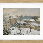 Alfred Sisley - Sne i Louveciennes 1876 | Indrammet giclée-kunsttryk
