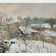 Alfred Sisley - Sne i Louveciennes 1876 | Indrammet giclée-kunsttryk