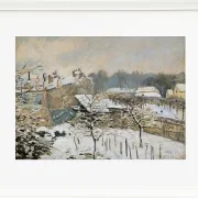 Alfred Sisley - Sne i Louveciennes 1876 | Indrammet giclée-kunsttryk