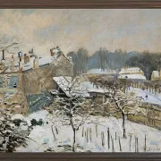 Alfred Sisley - Sne i Louveciennes 1876 | Indrammet giclée-kunsttryk