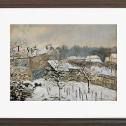 Alfred Sisley - Sne i Louveciennes 1876 | Indrammet giclée-kunsttryk