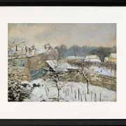 Alfred Sisley - Sne i Louveciennes 1876 | Indrammet giclée-kunsttryk