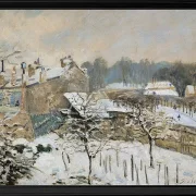 Alfred Sisley - Sne i Louveciennes 1876 | Indrammet giclée-kunsttryk