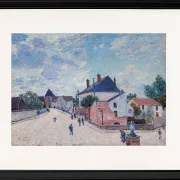 Alfred Sisley - Straße in Moret 1890 | Giclée Kunstdruck gerahmt