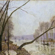 Alfred Sisley - Seinens bredder om efteråret 1876 | Indrammet giclée-kunsttryk