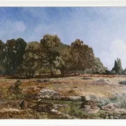 Alfred Sisley - Waldrand von Fontainebleau 1865 | Giclée Kunstdruck gerahmt