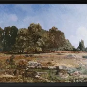 Alfred Sisley - Waldrand von Fontainebleau 1865 | Giclée Kunstdruck gerahmt