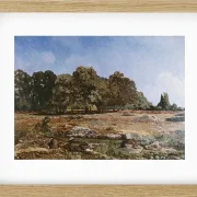Alfred Sisley - Waldrand von Fontainebleau 1865 | Giclée Kunstdruck gerahmt