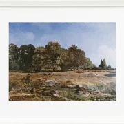 Alfred Sisley - Waldrand von Fontainebleau 1865 | Giclée Kunstdruck gerahmt
