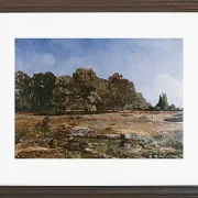 Alfred Sisley - Waldrand von Fontainebleau 1865 | Giclée Kunstdruck gerahmt