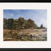 Alfred Sisley - Waldrand von Fontainebleau 1865 | Giclée Kunstdruck gerahmt