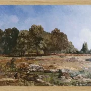 Alfred Sisley - Waldrand von Fontainebleau 1865 | Giclée Kunstdruck gerahmt