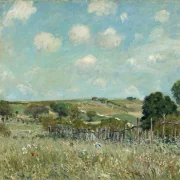 Alfred Sisley - Wiese 1875 | Giclée Kunstdruck gerahmt