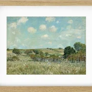 Alfred Sisley - Wiese 1875 | Giclée Kunstdruck gerahmt