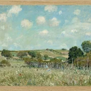 Alfred Sisley - Wiese 1875 | Giclée Kunstdruck gerahmt