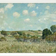 Alfred Sisley - Wiese 1875 | Giclée Kunstdruck gerahmt