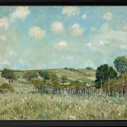 Alfred Sisley - Wiese 1875 | Giclée Kunstdruck gerahmt
