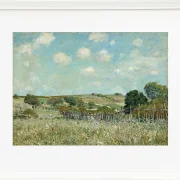 Alfred Sisley - Wiese 1875 | Giclée Kunstdruck gerahmt
