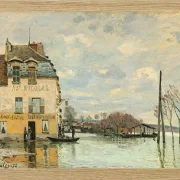 Alfred Sisley - Oversvømmelse ved Port-Marly 1872 | Indrammet giclée-kunsttryk