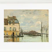 Alfred Sisley - Oversvømmelse ved Port-Marly 1872 | Indrammet giclée-kunsttryk