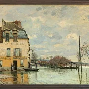 Alfred Sisley - Oversvømmelse ved Port-Marly 1872 | Indrammet giclée-kunsttryk