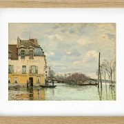 Alfred Sisley - Oversvømmelse ved Port-Marly 1872 | Indrammet giclée-kunsttryk