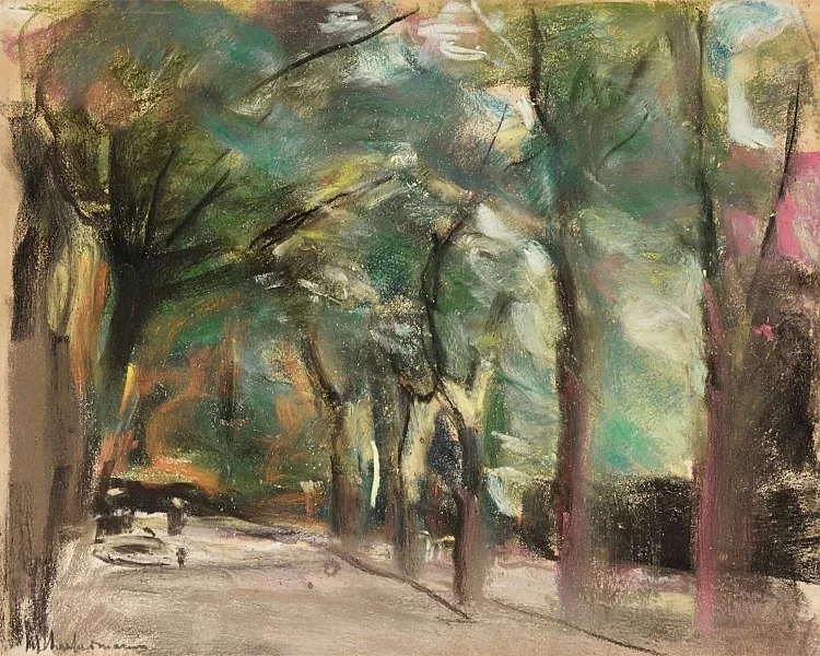Max Liebermann - 02 Alle 1924 | Indrammet giclée-kunsttryk