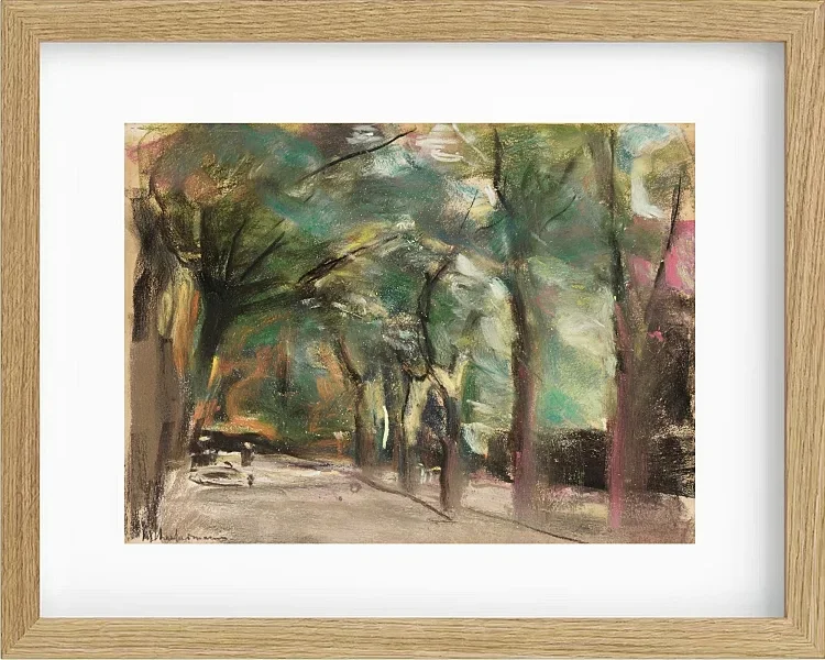Max Liebermann - 02 Alle 1924 | Indrammet giclée-kunsttryk