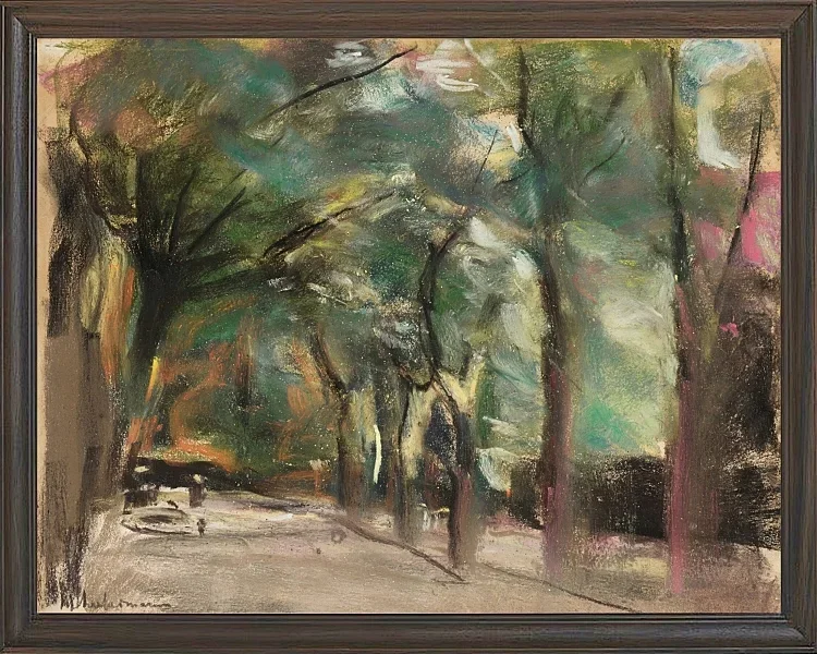 Max Liebermann - 02 Alle 1924 | Indrammet giclée-kunsttryk