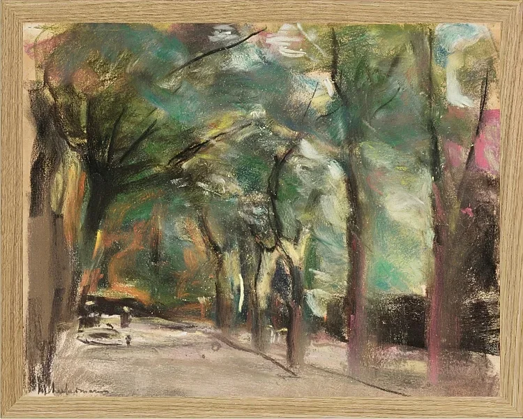 Max Liebermann - 02 Alle 1924 | Indrammet giclée-kunsttryk