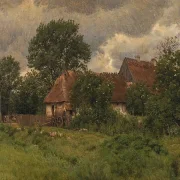 Alte Nebengebäude eines Herrenhauses – 1876