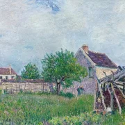 Altes Reetdachhaus in Les Sablons – 1885