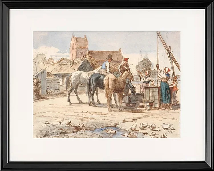 Am Brunnen außerhalb des Dorfes - 1865