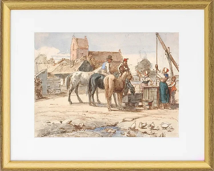 Am Brunnen außerhalb des Dorfes - 1865