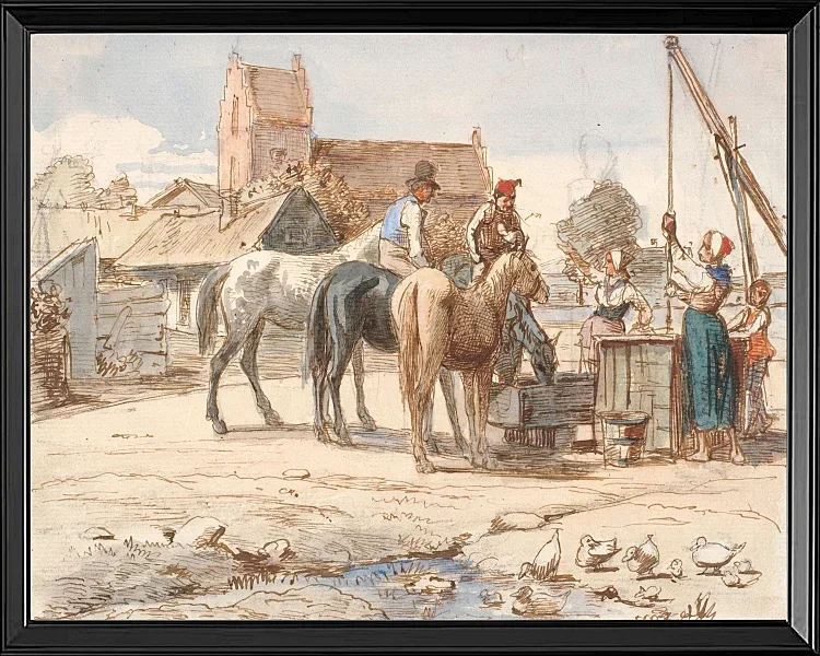 Am Brunnen außerhalb des Dorfes - 1865