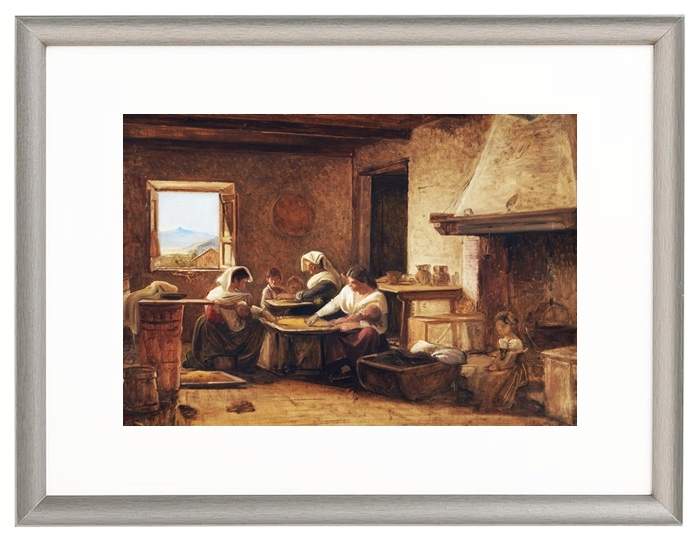 Frauen arbeiten in der Küche eines Bauernhauses in der Nähe von Olevan – 1851