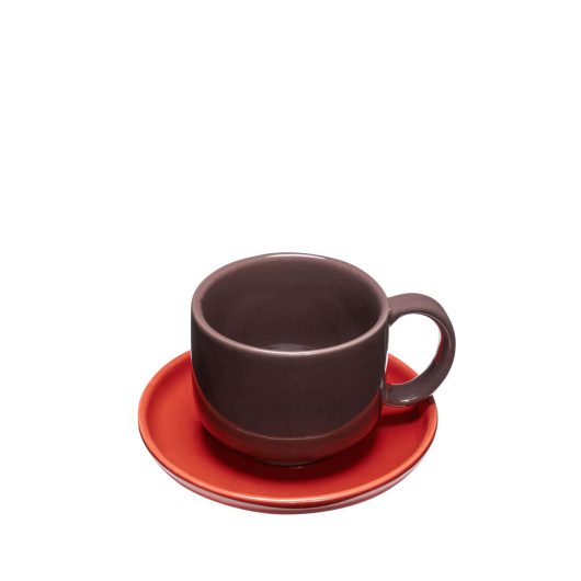 Amare Cup/Saucer Burgundy/Red (set of 2)