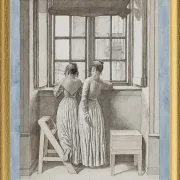 An einem Fenster im Atelier des Künstlers - 1852