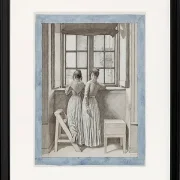 An einem Fenster im Atelier des Künstlers - 1852