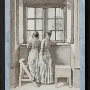 An einem Fenster im Atelier des Künstlers - 1852