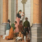 Andacht an der Heiligen Pforte des Petersdoms – 1814