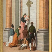 Andacht an der Heiligen Pforte des Petersdoms – 1814