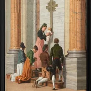 Andacht an der Heiligen Pforte des Petersdoms – 1814