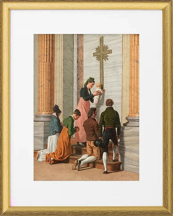 Andacht an der Heiligen Pforte des Petersdoms – 1814