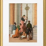 Andacht an der Heiligen Pforte des Petersdoms – 1814