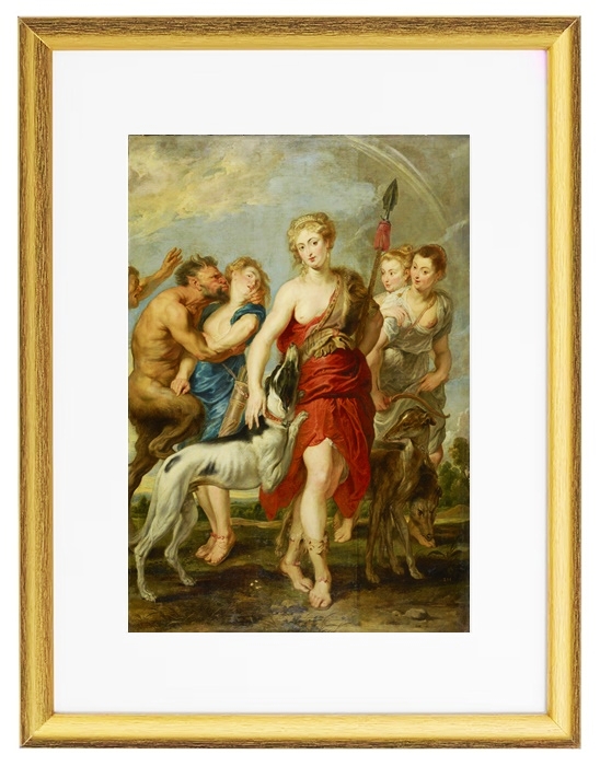 Diana and her nymphs on the hunt - 1628