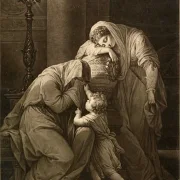 Angelica Kauffman | Andromache und Hekabe beweinen die Asche Hektors – 1771 | Gerahmter Kunstdruck | Klassizismus | formida