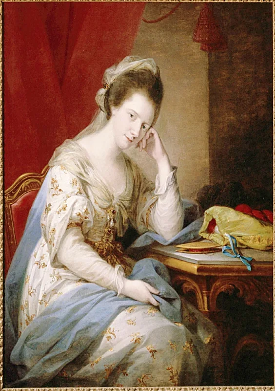 Angelica Kauffman | Barbara St. John Bletsoe, Gräfin von Coventry - 1784 | Gerahmter Kunstdruck | Klassizismus | formida